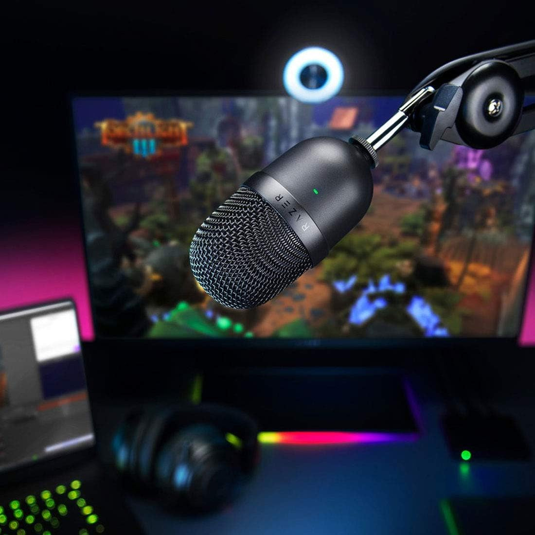 Seiren Mini USB Condenser Microphone: for Streaming and Gaming on PC - Professional Recording Quality -